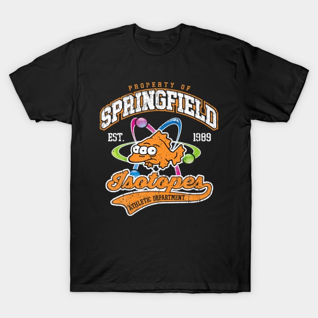 Vintage Property Of Springfield Isotopes T-Shirt by oydengadiand